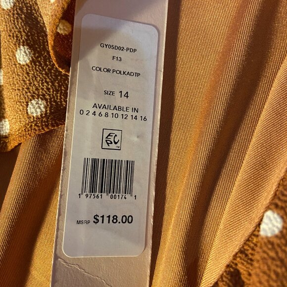 BCBGENERATION Women's Ruffled Mini Wrap Dress 14 NWT - Picture 4 of 6